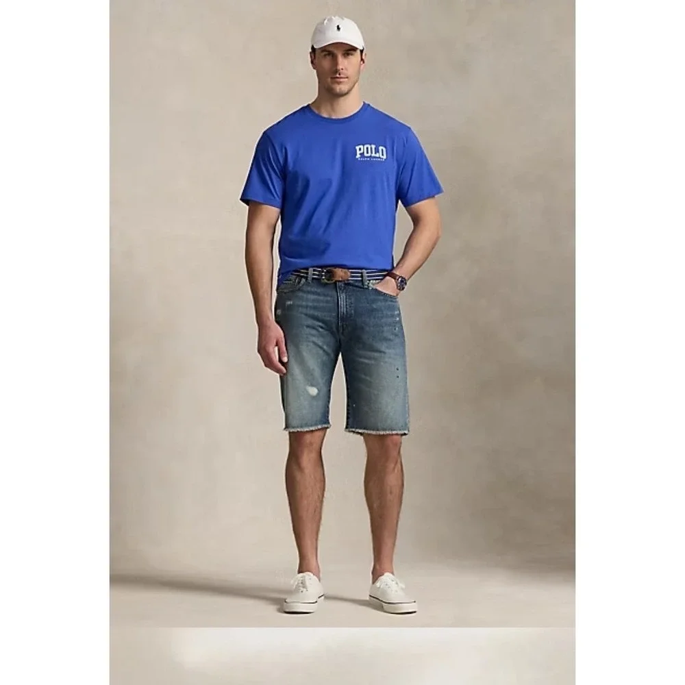 Polo Ralph Lauren Blue Long Jersey Short Sleeve T-Shirt Men's 4XLT NWT $65